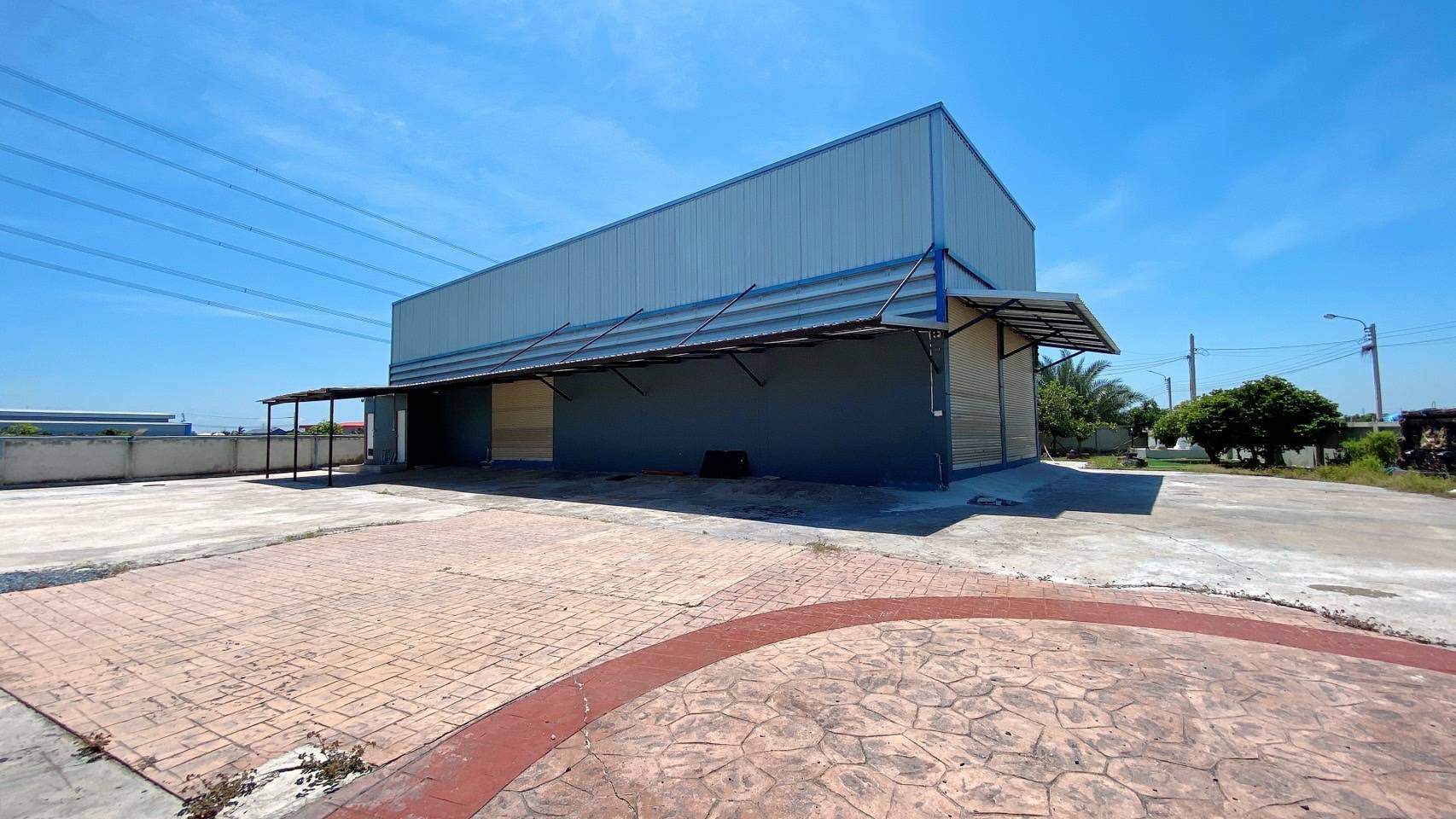 ขาย โกดังพร้อมโฮมออฟฟิสพื้นที่ใช้สอย400ตรมสีม่วง 1ไร่  อ.ไทรน้อย นนทบุรี ใกล้BigC แยกไทรน้อย วัดสโมสร