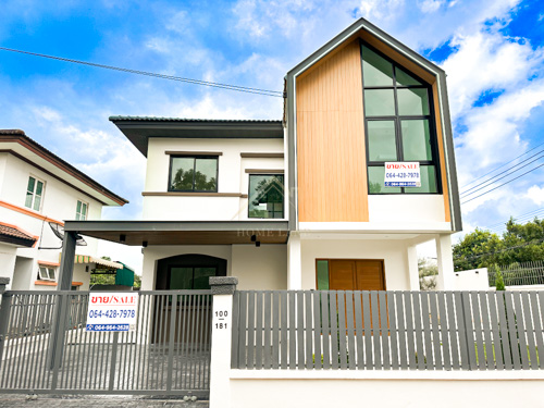 บ้านเดี่ยว 2 ชั้น หลังริม หมู่บ้าน ชัยพฤกษ์ วัดลาดปลาดุก