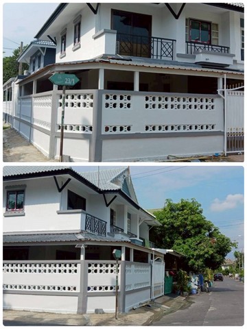 ขายทาวน์เฮ้าส์หลังมุม หมู่บ้านพฤกษา 14 เอ บางบัวทอง จังหวัดนนทบุรี renovate ใหม่