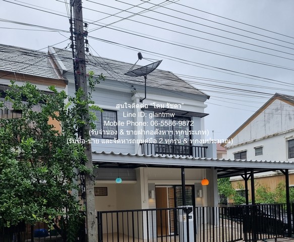 Townhouse ขายทาวน์โฮม 2 ชั้น (ห้องมุม) รีโนเวทแล้ว ในโครงการหมู่บ้าน ถ.รังสิต-คลอง 3 22.6 ตร.ว. 3 น 2 น้ำ จอดรถ 2 โลเคชั่นดี ปทุมธานี   