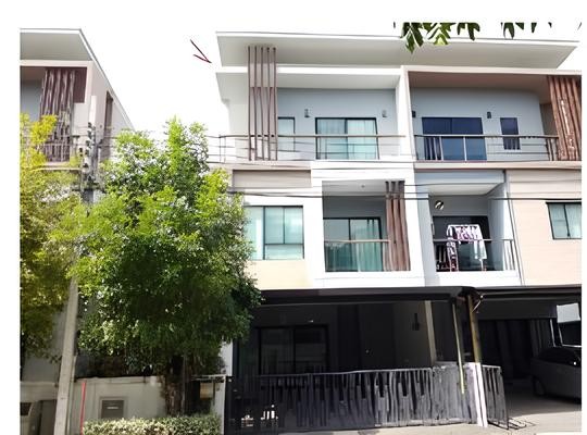 ขายบ้านแฝดมือสอง อำเภอบางใหญ่ จังหวัดนนทบุรี โครงการ ธนาคลัสเตอร์ สถานีเซ็นทรัล-บางใหญ่