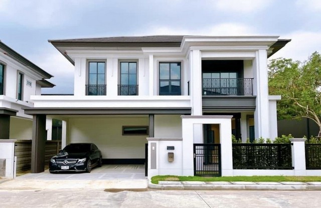 หมู่บ้านหมู่บ้านเศรษฐสิริ พระราม5 (หลังมุม) บ้านเดี่ยวโมเดิร์น 4 นอน 4 น้ำ 54.8 ตร.ว